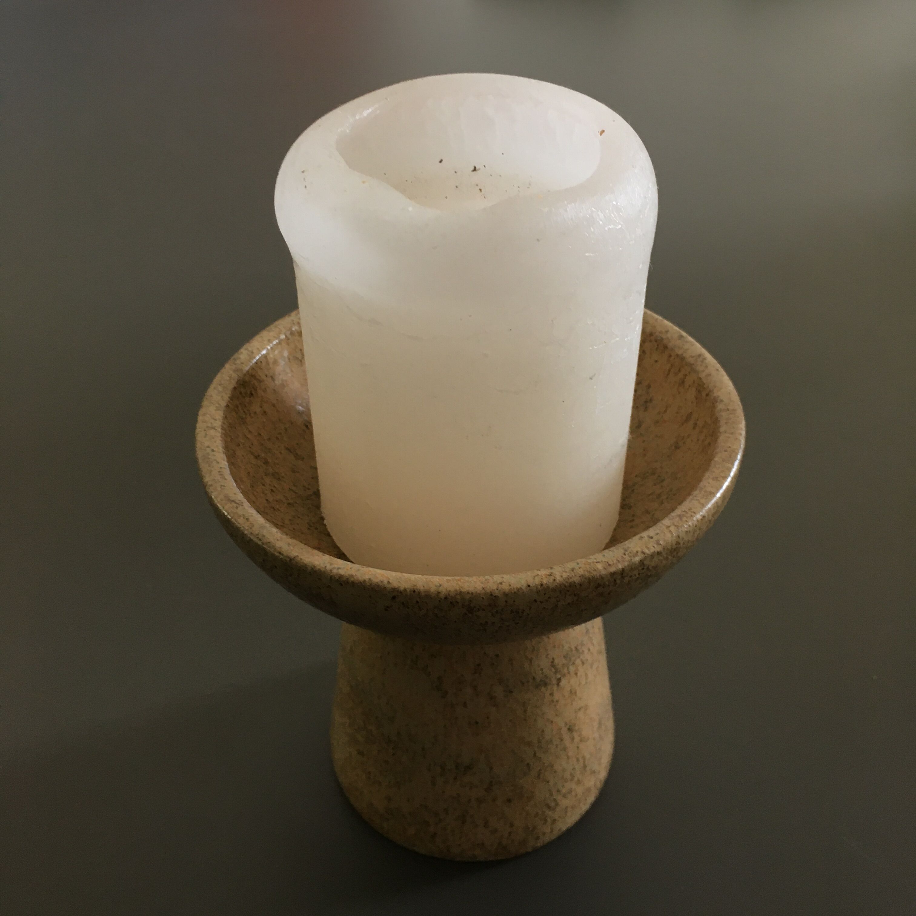 Scandinavian style sandstone bougeoir