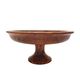 Tazza standing fruit cup in magnifying glass wood