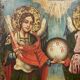 Antique Orthodox icon of Archangels Michael and Gabriel 1857