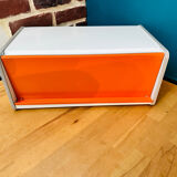 Vintage orange pop bread box 70'