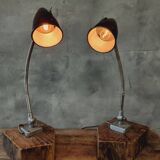Antique industrial lamp | Machine lamp | Table lamp | 19th century