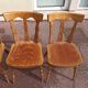 Set of 4 bistro bar chairs year 80 - 90 - wooden - baumann