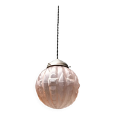 Suspension en verre art deco
