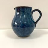 Pichet vase en grès bleu des Manufactures Normand