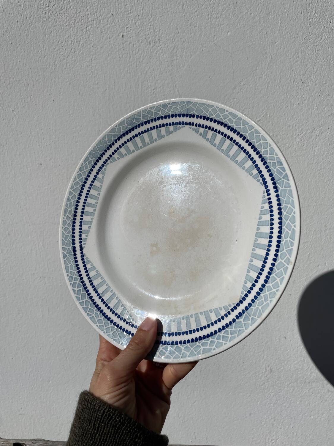 Moulin des loups ceramic fruit bowl / antique dish