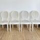 4 fluted chairs in Louis XVI style
