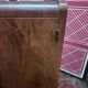 Art deco bar furniture symmetrical walnut veneer