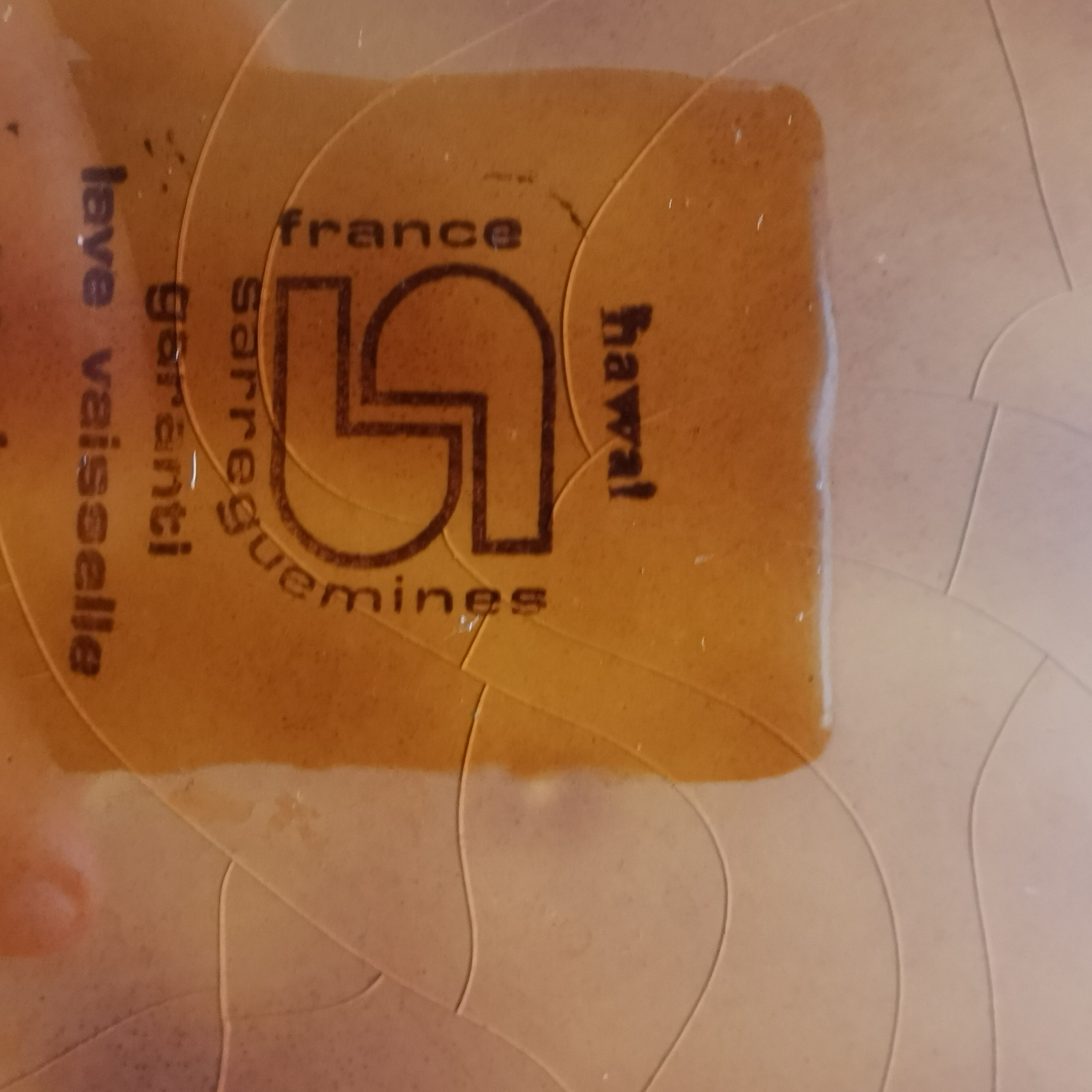 Sarreguemines dessert plate, Hawaii model. Vintage