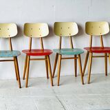 4 chaises Ton, 1960
