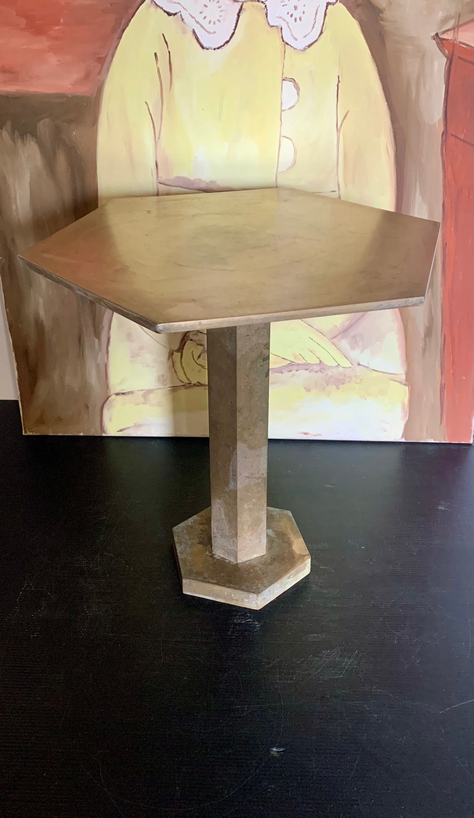 Brass base for statue or object