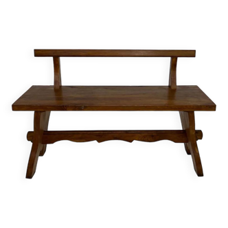 Bench 50s - 60s in solid oak