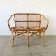 Rattan 2 seater sofa