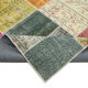 Handmade oriental contemporary 205 cm x 297 cm multicolor patchwork carpet