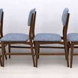 Six of Edmondo Palutari for Dassi Mid-Century Italian Teak Dining Chairs,50