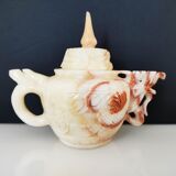 Chinese decorative teapot dragon in cut stone
