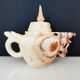 Chinese decorative teapot dragon in cut stone