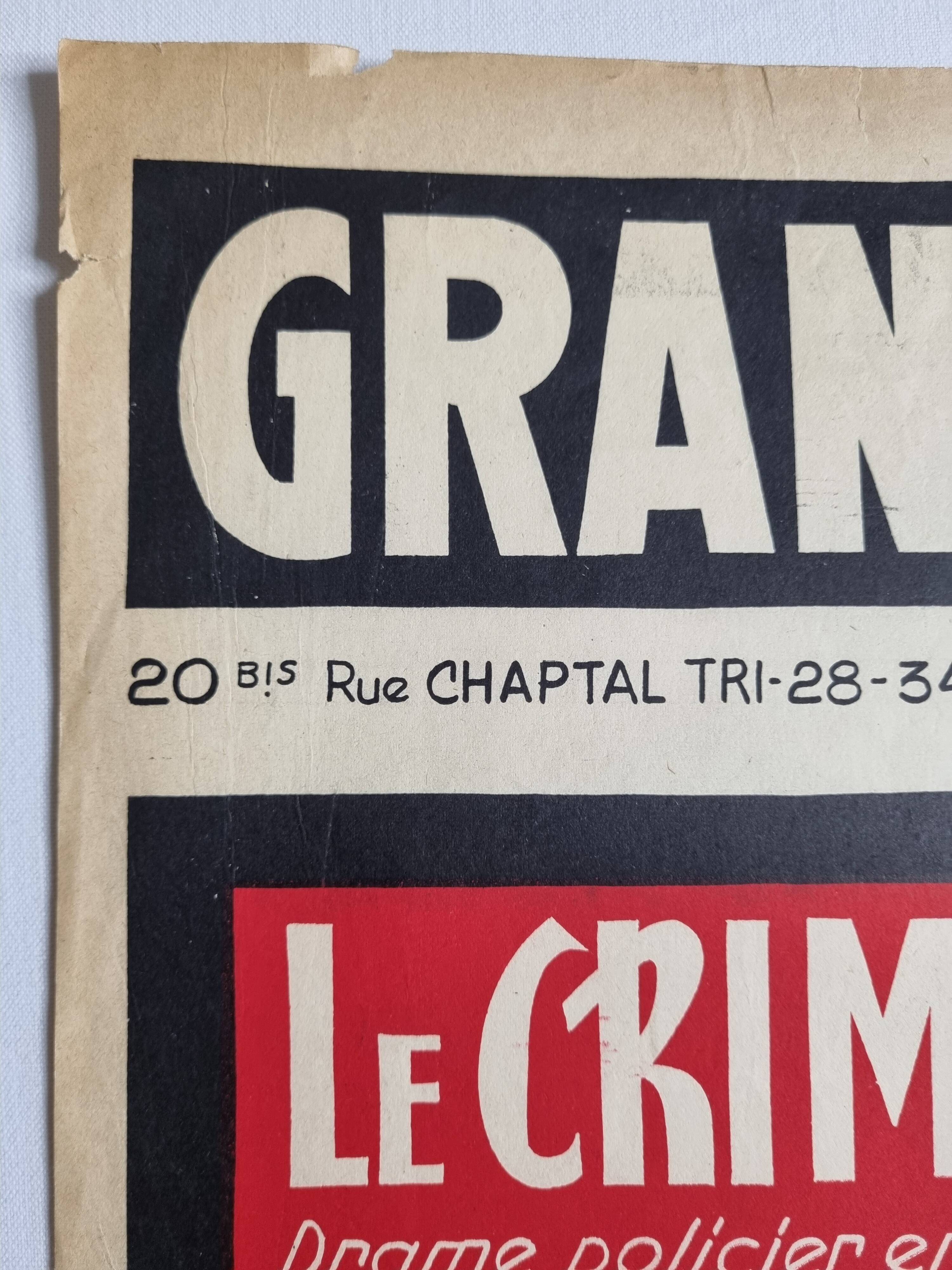 Vintage 50s poster, industrial decor, 38 x 60 cm