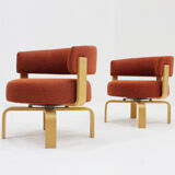 Set Fridene swivel armchairs by Carina Bengs for Ikea