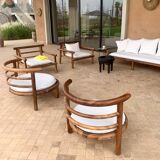 ANA armchair in solid walnut
