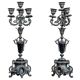 19th-Century Four-Armed Candleholders, 1890s, Set of 2