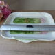 Antique asparagus dish - vintage slurry ceramic