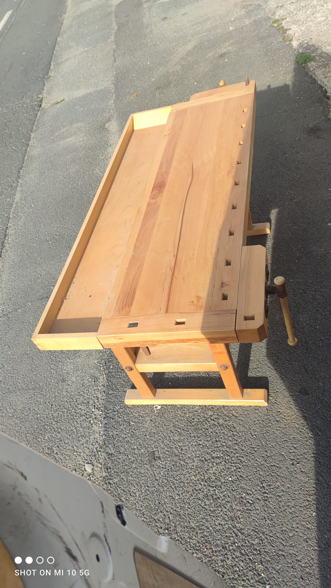 Solid beech workbench