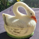 Swan bombonniere in opaline Vallerysthal