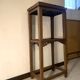 Chinese side table in Elm (Bedside or Tea stand), late 19th century.