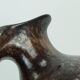 ruscha art VASE jug drip glaze shades of purple black brown 1970 80s