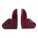 Pair of Italian leather bookends from the 60s