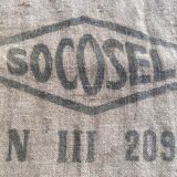 "socosel" burlap bag