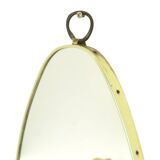 Miroir de forme libre moderne du milieu du siècle, style rockabilly des années 50