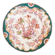 Porcelain dessert plate, Minton Decor 215, green, Sarreguemines