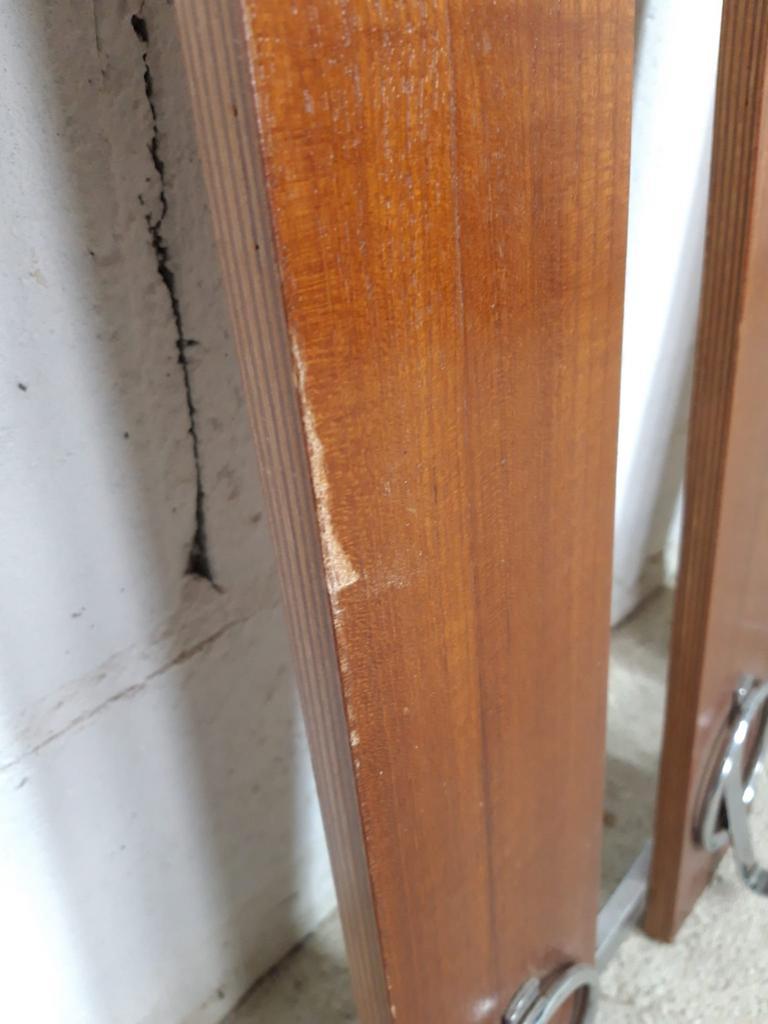 vintage wooden wall coat rack / 8 suspension pointsvintage