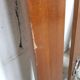 vintage wooden wall coat rack / 8 suspension pointsvintage
