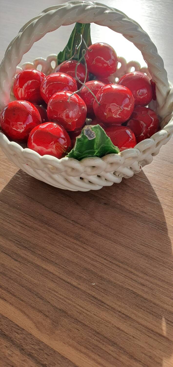 Basket of cherries