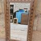 Art Deco mirror in Burmese teak