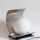 Lampe en acier et opaline - Années 70