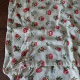 Vintage cushion cover floral cotton fabric 60 x 65 cm