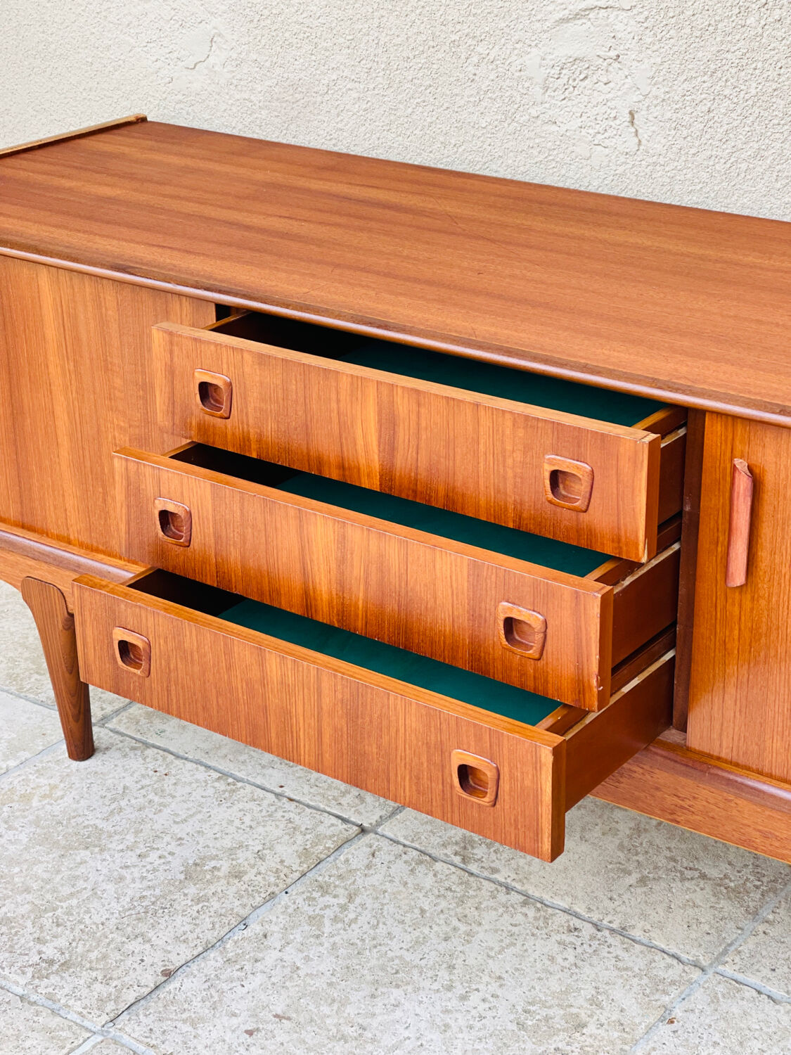 Scandinavian teak row