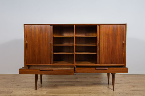 Enfilade en teck des années 60, modèle 13 par G. Omann pour Omann Jun, Danemark.