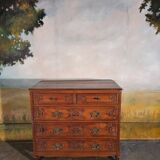 Commode sculptée en chêne massif XIX ème