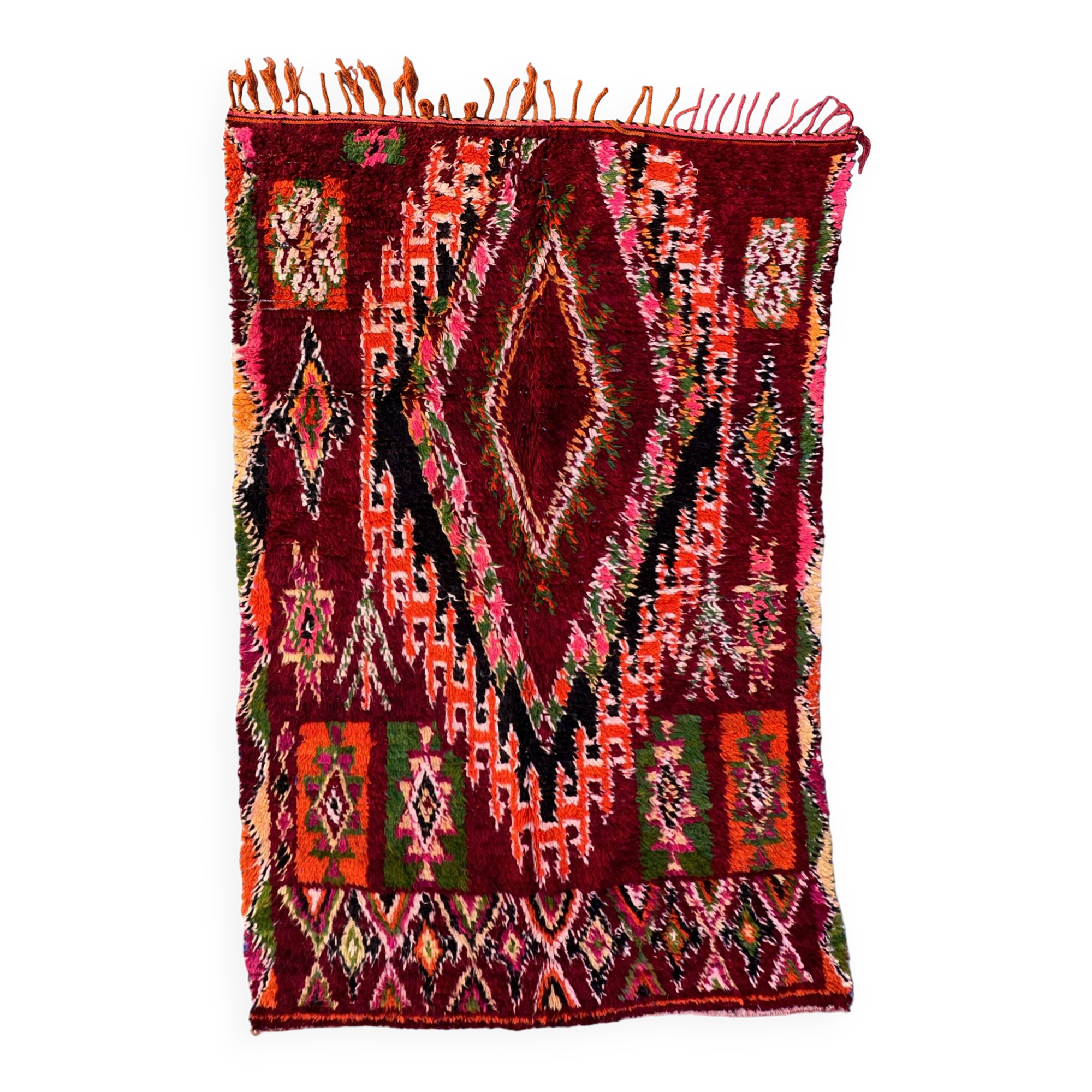 Colorful boujad Moroccan rug - 165 x 260 cm