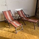 Pair of deck chairs