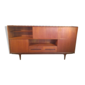Scandinavian high sideboard in teak