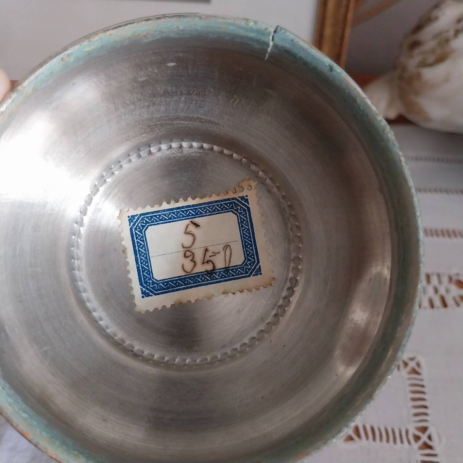 Old Baccarat crystal pot, Diamant model