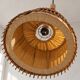Vintage wooden and fabric suspension