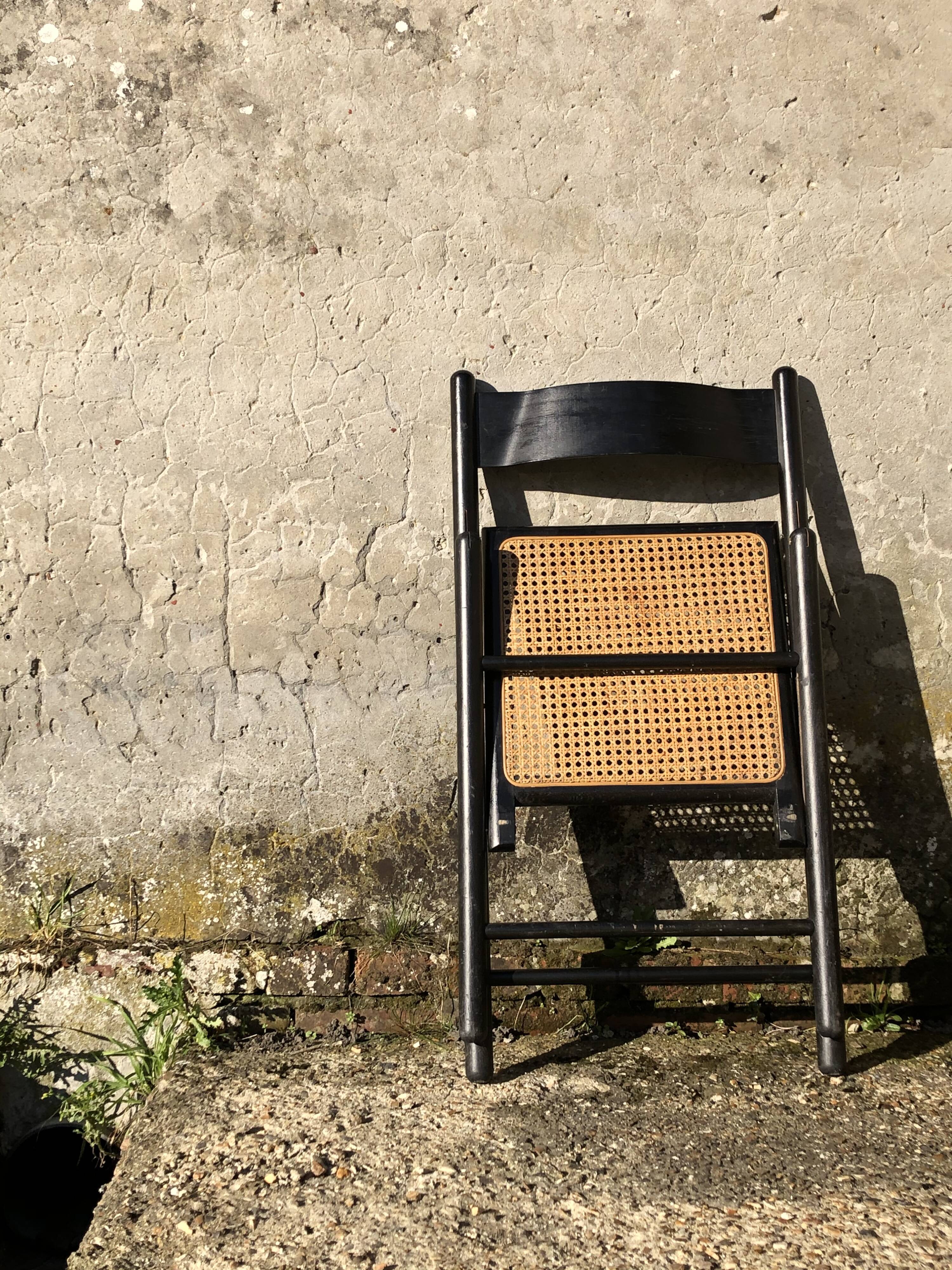 Canné chair Italian design 1980