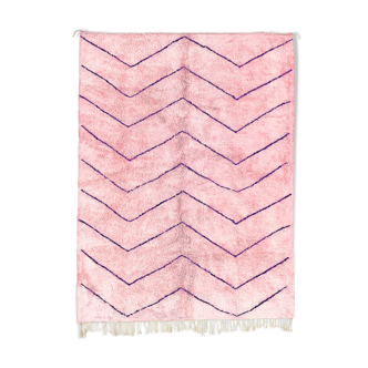 Modern Moroccan carpet pink contemporary art 180x240cm