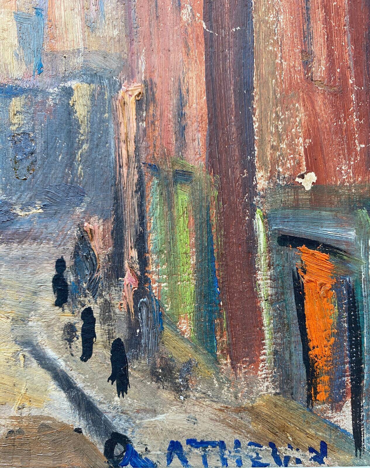 Hsp painting new york "usa" 1920 alice thevin (1862 - 1937) + frame